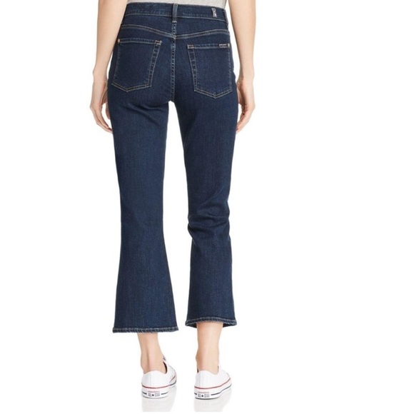 7 For All Mankind b(air) High Waist Slim Kick Flare Jeans Women’s 28 Denim - Picture 2 of 8